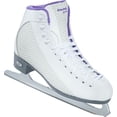 thumbnail image 2 of Riedell Ice Skates 113 White & Sparkle Violet Ladies Shoes, 2 of 5