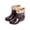 With lining, variant on Women's Cherry Print Short Rain Boots, Waterproof Rubber Wellies with/without Removable Fleece Lining for Gardening