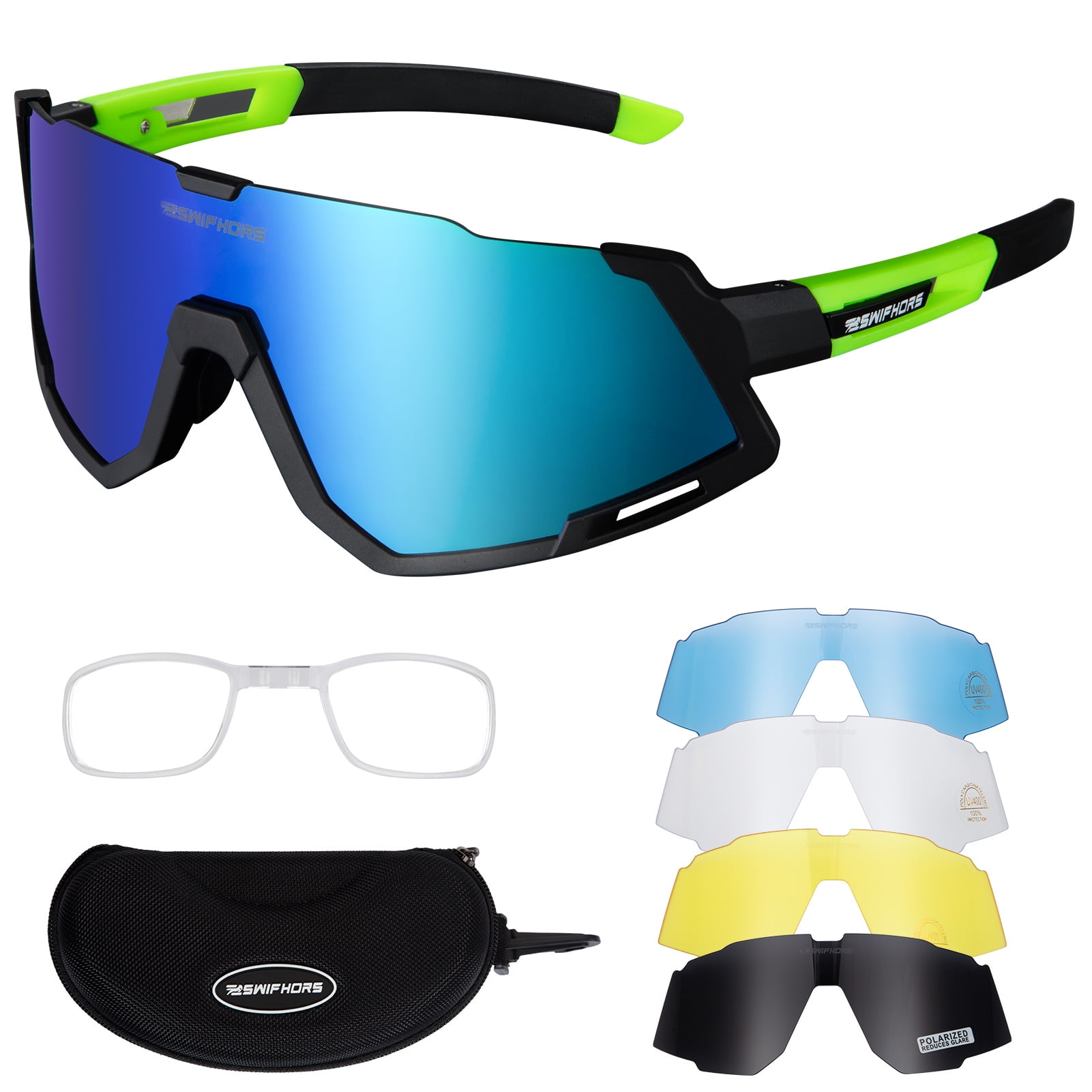 Details about   Polarized Sport Sunglasses Outdoor Cycling Frog Wrap Around Goggles Sun Unisex 
