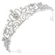 thumbnail image 3 of KAKOWELY Tocado para niña de las flores, diadema brillante con diamantes de imitación para niña, tocado para cumpleaños, 3 of 5