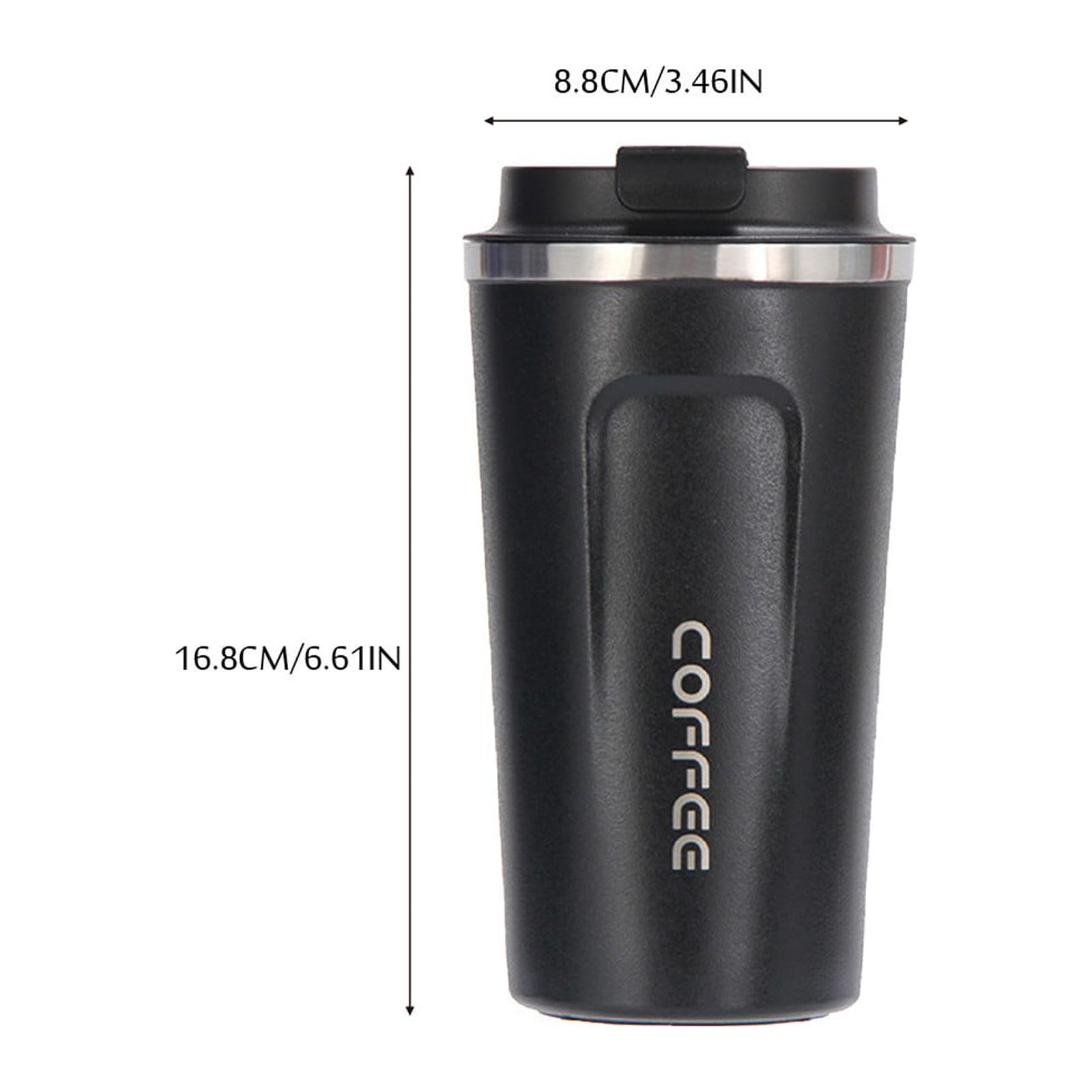 BakewareTravel Mug Insulated Coffee Cup With Leakproof Lid Vacuum ...