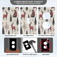 thumbnail image 3 of Yayeee Duplex Wall Plate 1-Gang 4.5"x2.7" Home Receptacle Light Switch Decorative Outlet Cover, Beige Christmas Plaid, 3 of 7