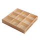 thumbnail image 4 of Organizador de Cajones para Cocina perfecl Bandeja de almacenamiento de madera 9 rejillas 10x10x4.7CM, 4 of 8