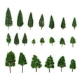 thumbnail image 1 of KAKOWELY Green Plastic Model Tree Set for Architectural Models 22 Pieces 1:50 Scale,6.3"X2.36"X2.36", 1 of 5