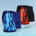 thumbnail image 3 of XBASW Mens Swim Trunks Printed Swim Shorts Square Leg Shorts Quick Dry Swimsuit XL-3 XL, 3 of 12