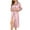 Pink, variant on Womens Robe Long Sleeve Silk Bathrobe Full Length Sleepwear Soft Lightweight Bridesmaid Wedding Party Robes