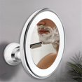 thumbnail image 2 of Version 10X Magnifying Makeup Vanity Mirror with Lights, LED Lighted Portable Hand Cosmetic Magnification Light up Mirrors for Home Tabletop Bathroom Shower and Travel, 2 of 5