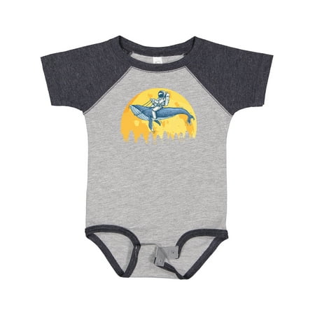 

Inktastic Astronaut Space Whale Moon Gift Baby Boy or Baby Girl Bodysuit