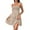 04#Beige, variant on Sundresses for Women Cute Spaghetti Strap Smocked Tiered Mini Dress Casual Summer Boho Flowy Swing Beach Sun Dresses