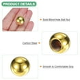 thumbnail image 2 of Uxcell 10 Pack Lamp Finials Caps M10x18mm Spherical Decoration Knob Gold Tone, 2 of 7