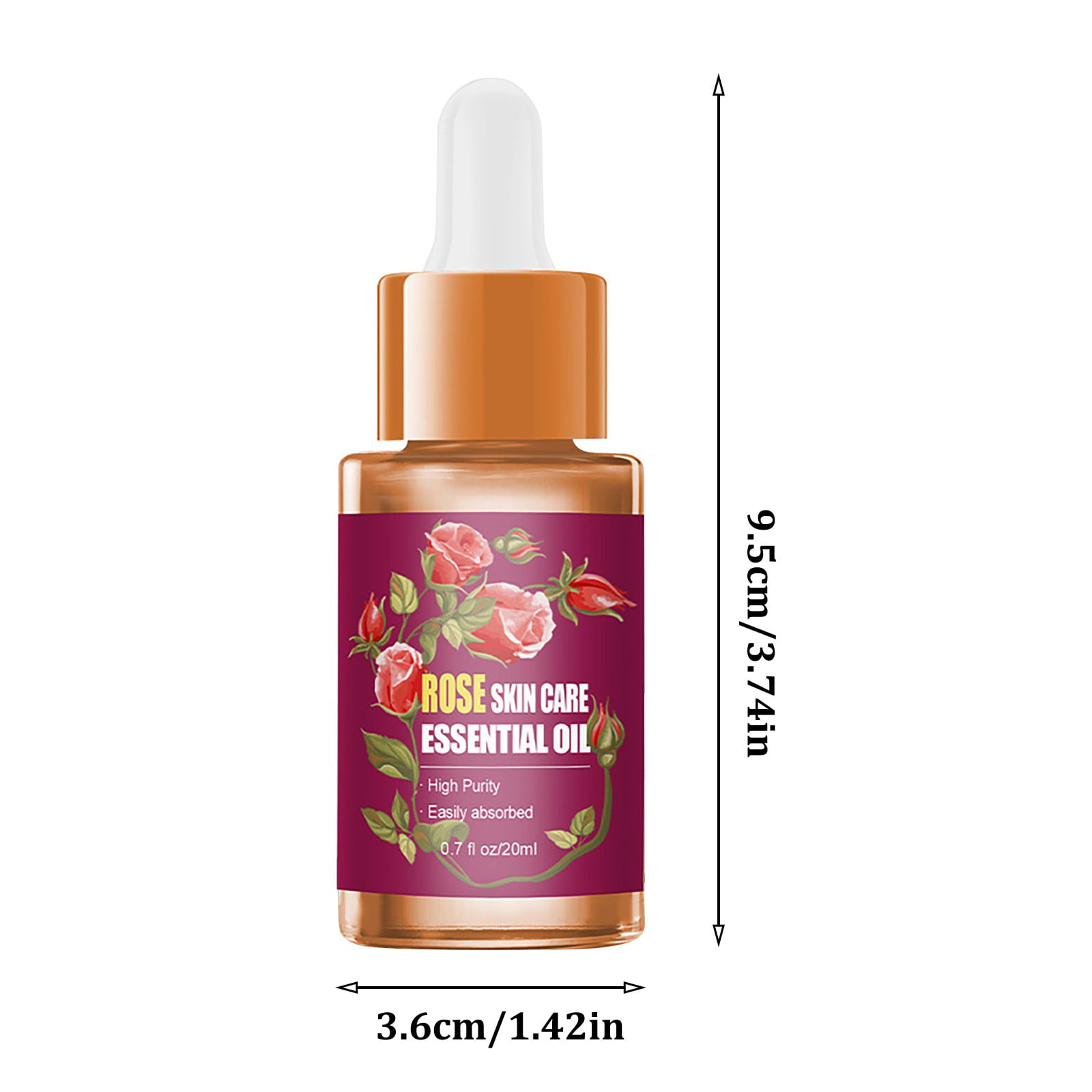 MIARHB Health and Beauty Essential oil Rose Face Serum, Moisturizing Serum  Rose Essence With Rose Petals Extract Hyaluronic 20ml 