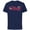Navy, variant on Mickey & Minnie Valentine's Day Family Trip Logo - Short Sleeve Cotton T-Shirt for Adults - Customized-Black