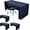 Navy | Open Back, variant on Open Back Fitted Tableclothss for 6 Foot Rectangle Table, Wrinkle Resistant Washable Table Covers 72x30 Inch for Craft Fairs, Banquets, Trade Show Display, Teal,4 Pcs