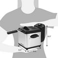 Elite Gourmet 1.6 Quart Deep Fryer Stainless Steel EDF1607
