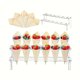 thumbnail image 1 of Soporte de exhibición de cono de helado | Soporte de acrílico de 2 niveles | 12 agujeros para conos, dulces, rollos, sushi, palomitas de maíz | Estante de presentación seguro para alimentos, 1 of 5