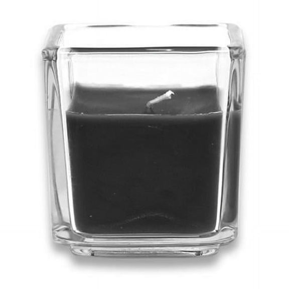 CVZ-044-8 Square Glass Votive Candles, Black - 96 Piece