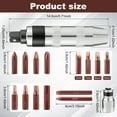 thumbnail image 2 of Hand Impact Screwdriver Set Safe Manual Reversible Impact Driver Tool with Bits for Loosening Rusted and Frozen Screws-silver-, 2 of 9