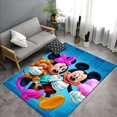 thumbnail image 3 of Alfombra de Mickey Mouse de Disney, bonita figura de Anime, alfombra estampada de Minnie, dormitorio infantil, sala de estar, sofá, felpudo antideslizante, alfombras de suelo, 3 of 5