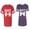 Men Red / Women Purple, variant on Old Beast Beauty Matching Couple Cotton Jerseys (Men Red / Women Black) (Men S / Women S)