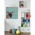 thumbnail image 5 of Trendy Deer Floater Framed Painting Print on Canvas, 5 of 6