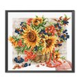 thumbnail image 3 of Cuadros Decorativos Cesta de girasol de punto de cruz completa de 11 quilates, arte de costura de hilo de algodón DIY contado Ehuebsd Nuevos Originales, 3 of 9