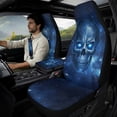 thumbnail image 2 of Xixirimido Car Seat Covers Front Seats Only with Belt Covers Armrest Box Cover 5Pcs Set for SUV Sedan Van Truck PU Leather Seat Protector Automotive Accessories, Skull Starry Sky, 2 of 8