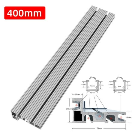 

BCLONG Aluminium 75 Type Miter Track T-Slot T-Track Backer Sliding Brackets 300-600Mm