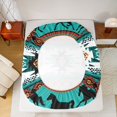 thumbnail image 5 of jejeloiu Boho Bohemian Print Twin Sheet Sets,Western Cowboys Horse Twin Fitted Sheet,Ancient Dreamcatcher Flat Sheet For Boys Kids,Lightweight Bedroom Decorative,3pcs, 5 of 7