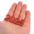 thumbnail image 3 of COMPUKAS Red Rhinestone Brooch Pin Number Shape Elegant Jewelry for Women's Formal Wear 1Set, 3 of 7