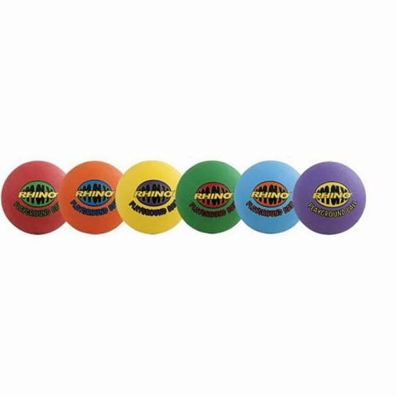 Champion Sports  8.5 in. Rhino Max Playground Ball Set, Multicolor - Set of 6