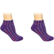 Prestige Medical Heartbeat EKG on Purple Nurse Ankle Socks, (Model: 377-HPU)