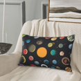 thumbnail image 5 of Pofeuu Planets And Their Moons Print Polyester Microfiber Plush Pillowcases, Super Soft and Cozy Pillow Case Covers with Envelop Closure（Pillow core not included）-14"x20", 5 of 6