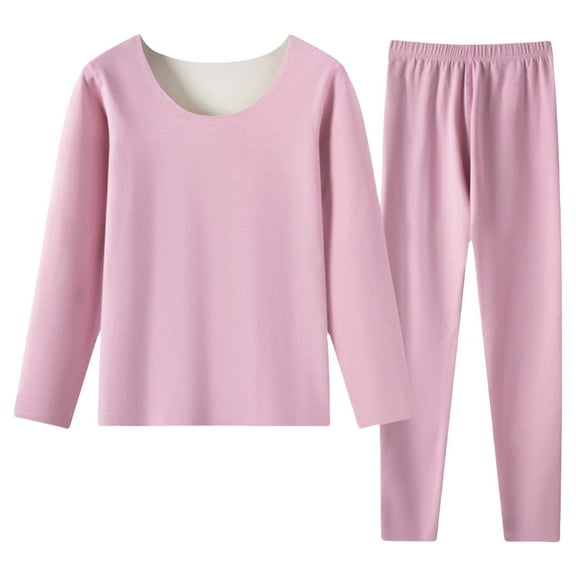 Xunmmm Women's Thermal Underwear Set Long Johns Base Layer Pajama Set for Women Fall Top Bottom