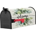 thumbnail image 2 of Wreath Welcome Mailbox Cover Magnetic Mailbox Wraps, Spring Summer Eucalyptus Leaves Mailbox Covers Standard Size 18x21 inch,Welcome Mail Wrap Farm Post Letter Box Decoration for Outdoor Gardern Yard, 2 of 6