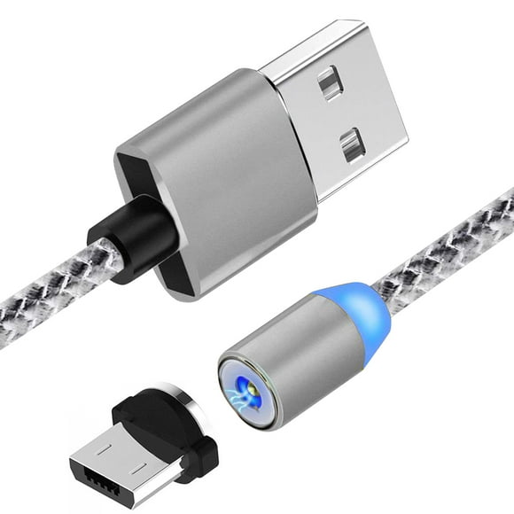 Yingyy Câble de Chargement Tressé Magnétique 1 m pour Ligne de Chargement Android Cordon de Chargeur Portable de Remplacement