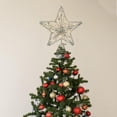 thumbnail image 5 of Christmas Tree Topper 8 Inches 20Cm Gold Star Tree Topper Christmas Decorations For Tree Metal Glitter Stars Xmas Tree Topper Tree Toppers Christmas Decorations, 5 of 5