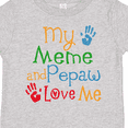 thumbnail image 4 of Inktastic Meme and Pepaw Love Me Boys or Girls Toddler T-Shirt, 4 of 5
