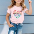 thumbnail image 2 of VNKIDY Boys Girls Kids Casual Fashion Pattern TShirts Cartoon Print Short Sleeve Crewneck Loose Fit Tees For Daily Outdoor Activities Pink 5-6 Years, 2 of 5