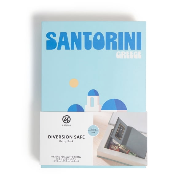 U Brands Book Diversion Safe, 10.8 x 7.8 x 1.77 in., Hidden