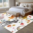 thumbnail image 5 of Area Rug 60×96in, Children's Day Lion Elephant Floor Carpet Living Room Rug, Giraffe Zebra Crocodile Non-Slip Welcome Mat Indoor Rugs for Bedroom Dining Room, 5 of 9