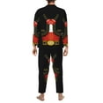 thumbnail image 5 of Mens Pajamas Set - Charro Suit Comfy Long Sleeve Button Up Pajama Sets for Men 2 Piece, Soft Sleepwear Nightwear Pjs Lounge Sets for Men with Pockets, 5 of 5