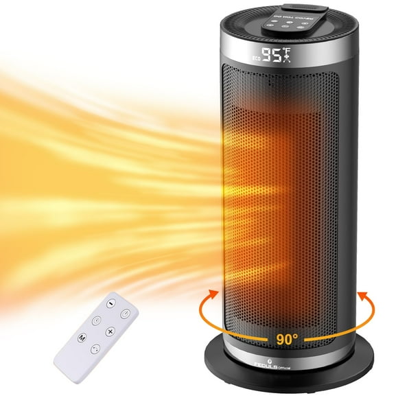 Calentador Space Heater Feculs Official de 1500 W con control remoto y termostato