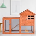 thumbnail image 4 of Demi Bonn 48" Outdoors Wood Chicken Coop, Hen Nest for Indoor Bunny Hutch Rabbit Cage Guinea Pig Habitat, Orange, 4 of 9