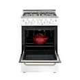 thumbnail image 7 of Unique Prestige 24” 2.3 cu ft Double Oven Gas Range in White, 7 of 7