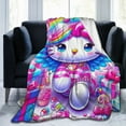 thumbnail image 6 of Hello Kitty Blanket, Super Soft Throw Blanket, Cozy Flannel Blankets For Boys Girls, Warm Blankets For Couch Sofa Bed, 60"X50", 6 of 9