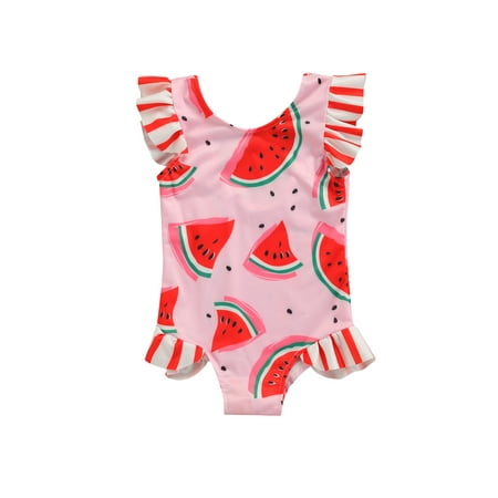 

Canrulo Toddler Baby Girl One Piece Swimsuit Backless Bathing Suit Daisy Bikini Sunsuit