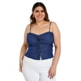 thumbnail image 1 of Blusa de mezclilla Zenobia Talla Extra 11565 Azul, 1 of 6