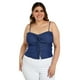 thumbnail image 1 of Blusa de mezclilla Zenobia Talla Extra 11565 Azul, 1 of 6