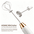 thumbnail image 3 of ACDANC 2026 New Milk Frother Low Noise Blending Mini Blender Prevent Food From Splashing Convenient for Travel Frother Handheld White Gold for Home Office Kitchen Travel Café, 3 of 6