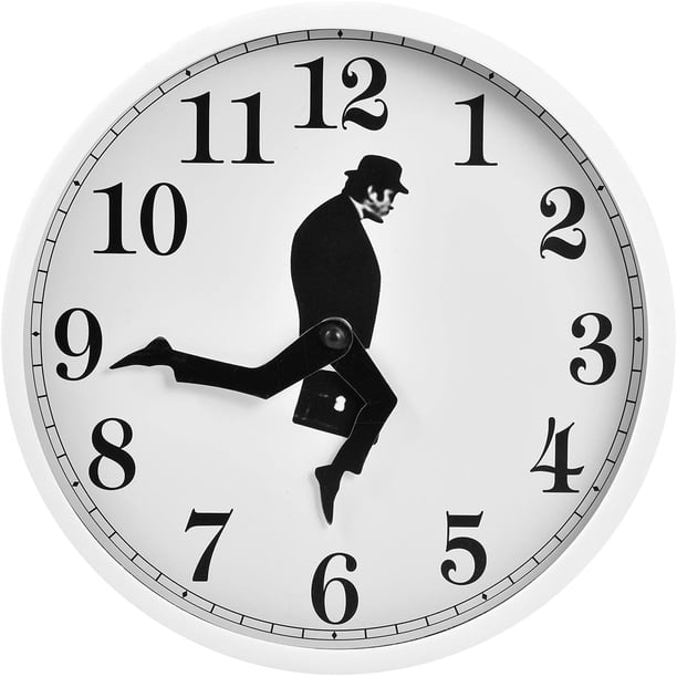 Reloj de pared Monty Python, divertido y tonto, reloj de pared único con movimiento de barrido silencioso, impresión acrílica de cuarzo para sala de estar, dormitorio, cocina, baño, aula, habitación